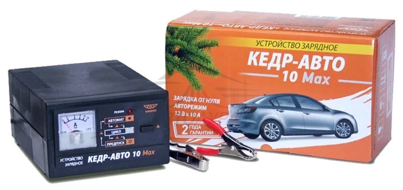 Зарядное устройство "КЕДР-АВТО"-10 Max  (автомат)  4А, 12V,  (до 60А/ч) г.Томск  /10811/